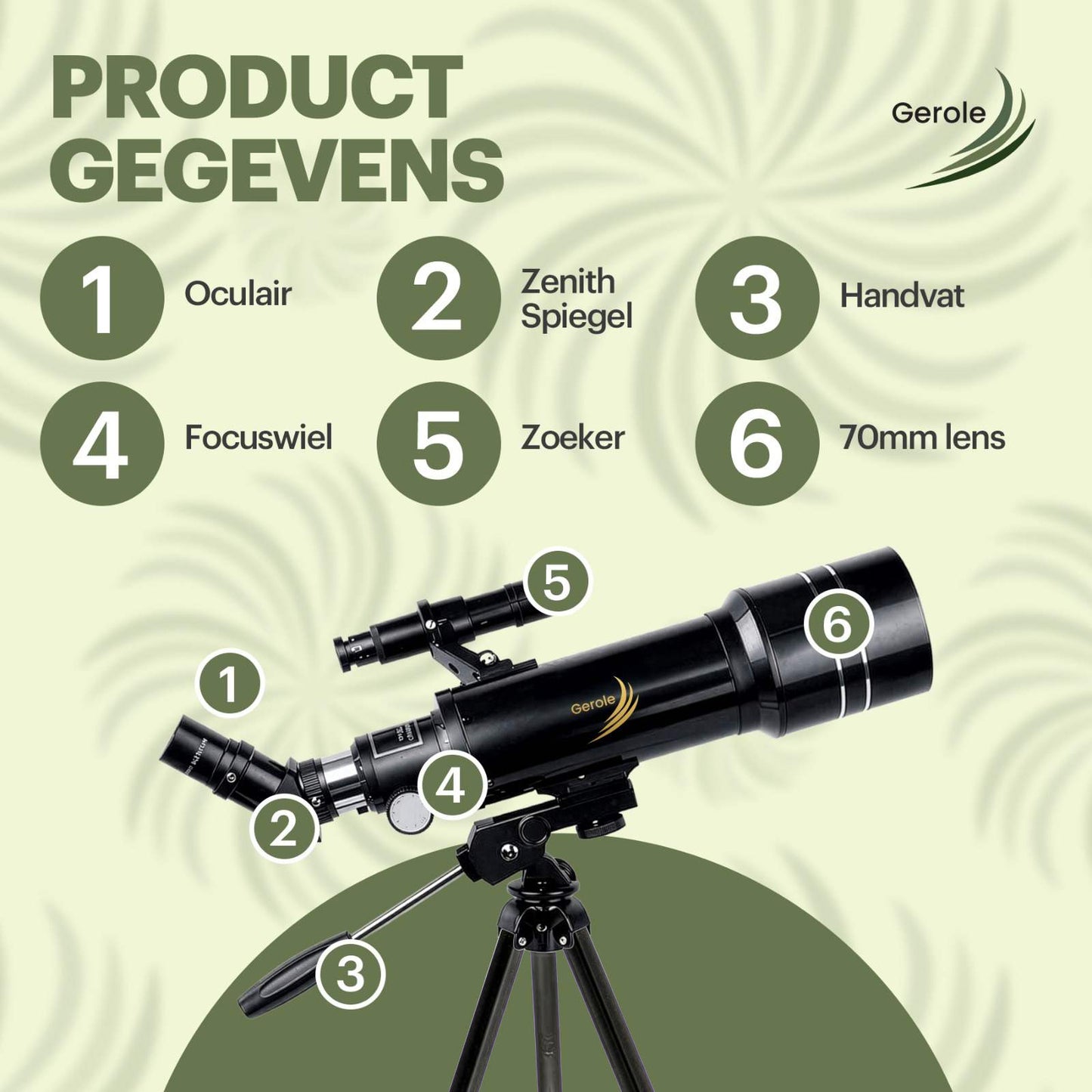 Telescoop 90x Vergroting – Refractor Sterrenkijker met Statief & Smartphone Adapter – Gerole®
