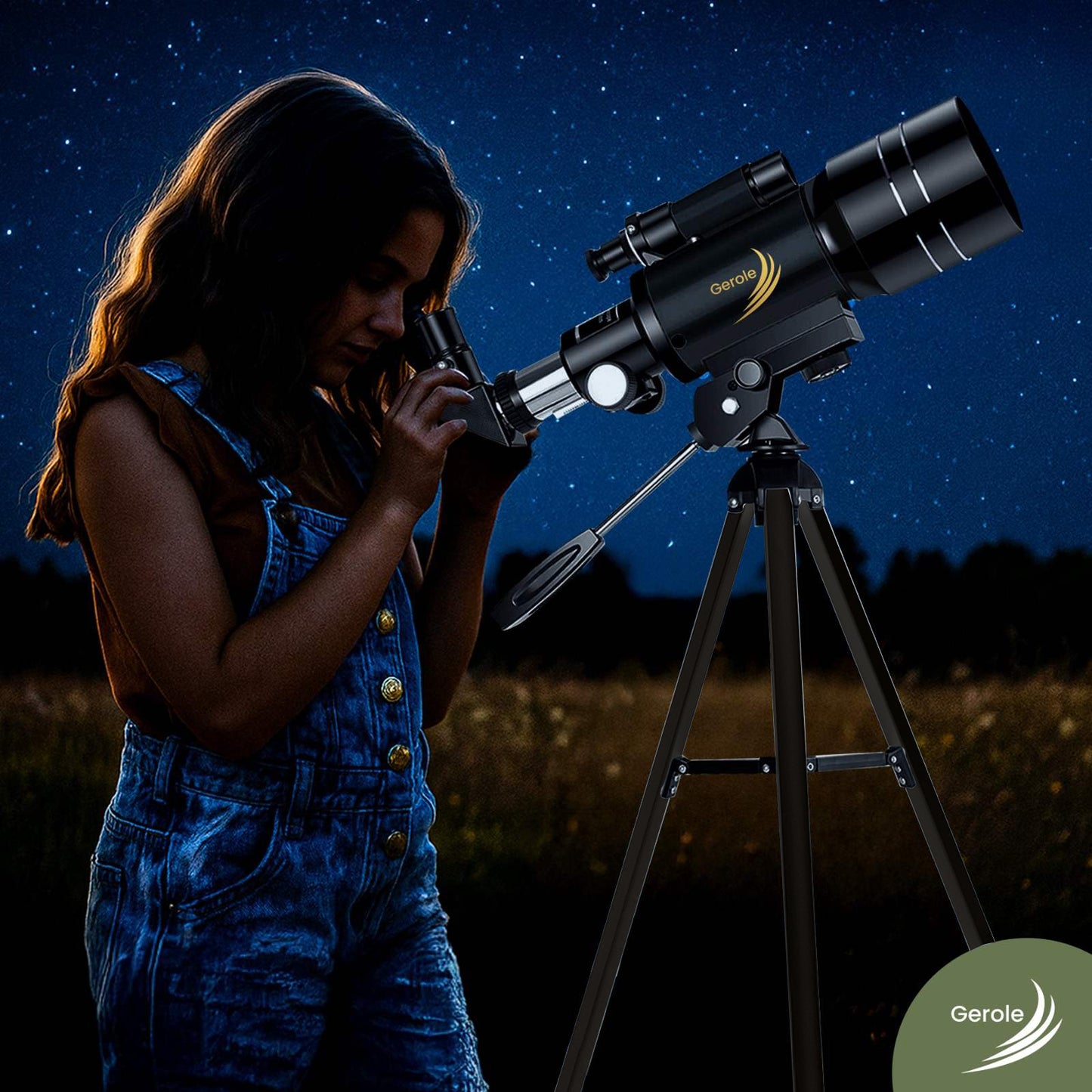 Telescoop 90x Vergroting – Refractor Sterrenkijker met Statief & Smartphone Adapter – Gerole®