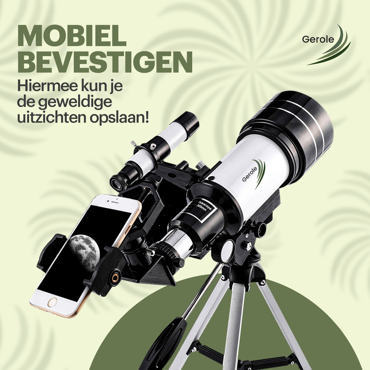 Telescoop 90x Vergroting – Refractor Sterrenkijker met Statief & Smartphone Adapter – Gerole®