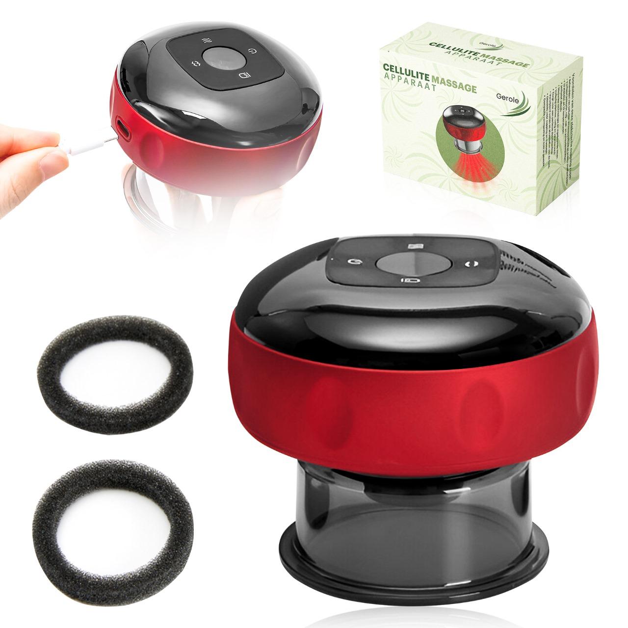 Elektrisch Cupping Apparaat – 12 Zuigstanden & Warmte – USB Oplaadbaar – Gerole®