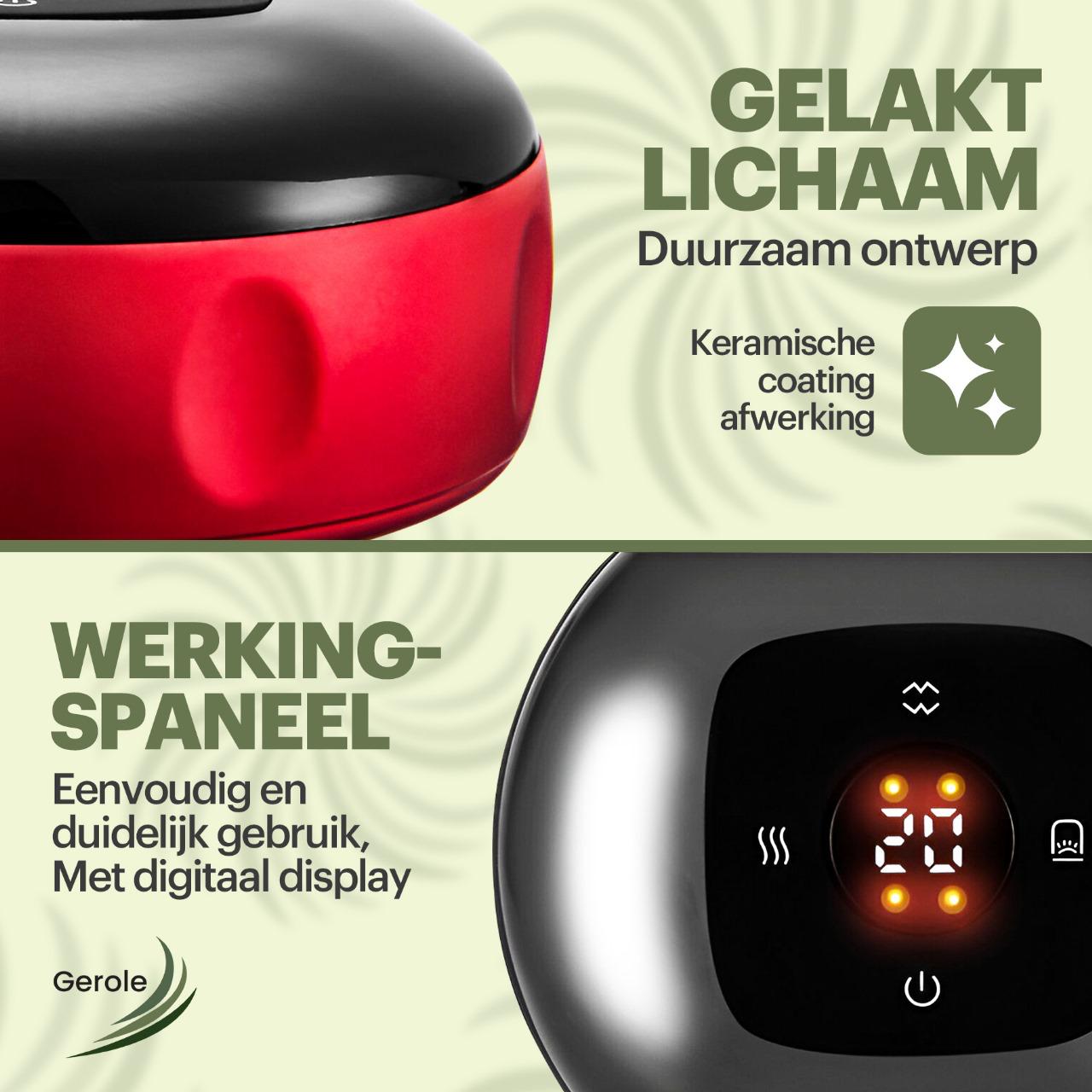 Elektrisch Cupping Apparaat – 12 Zuigstanden & Warmte – USB Oplaadbaar – Gerole®