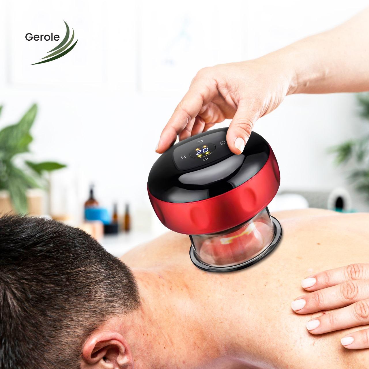 Elektrisch Cupping Apparaat – 12 Zuigstanden & Warmte – USB Oplaadbaar – Gerole®